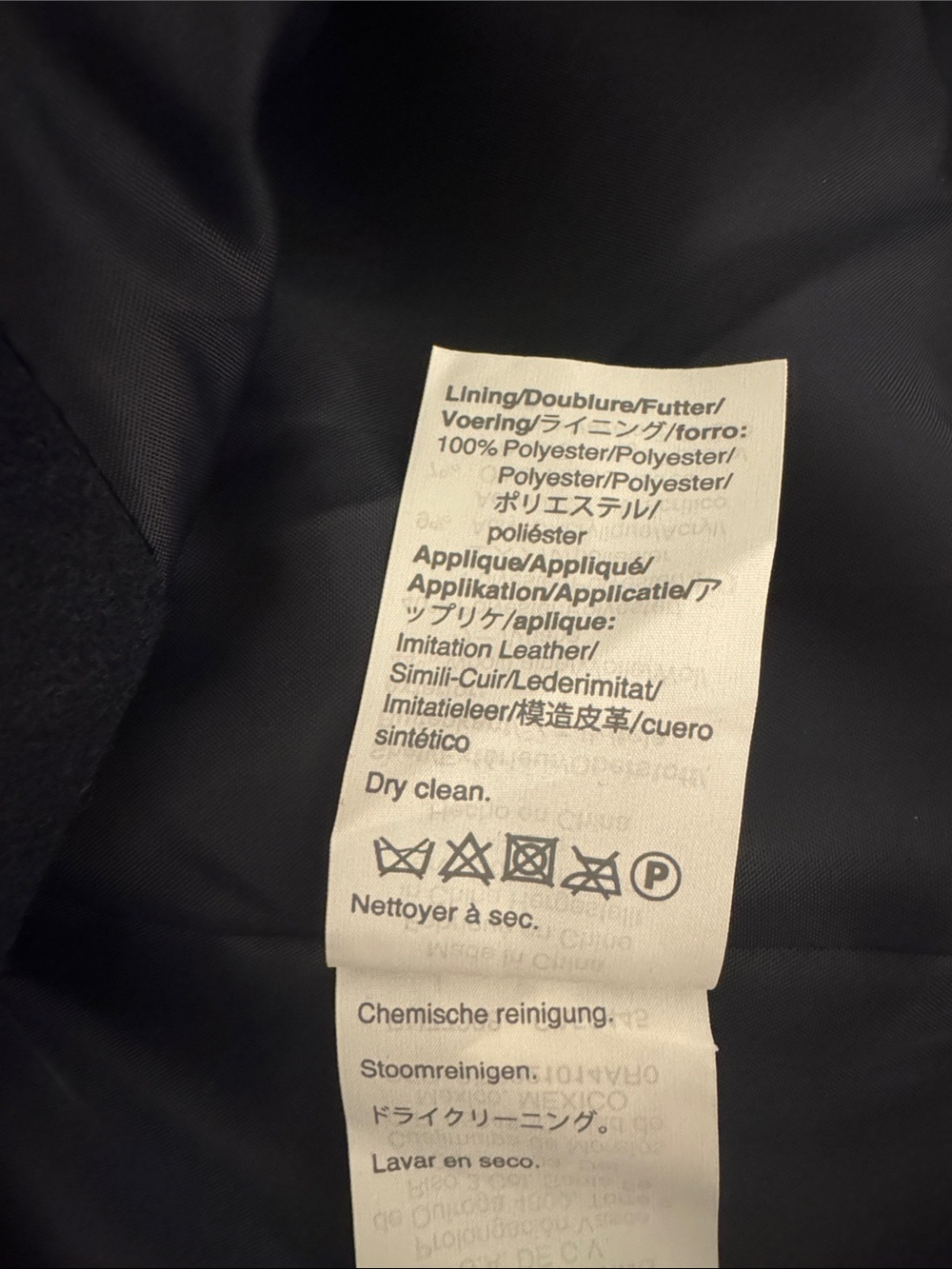 J. Crew Navy Wool Toggle Cape with Leather Accents - Picture 6 of 6